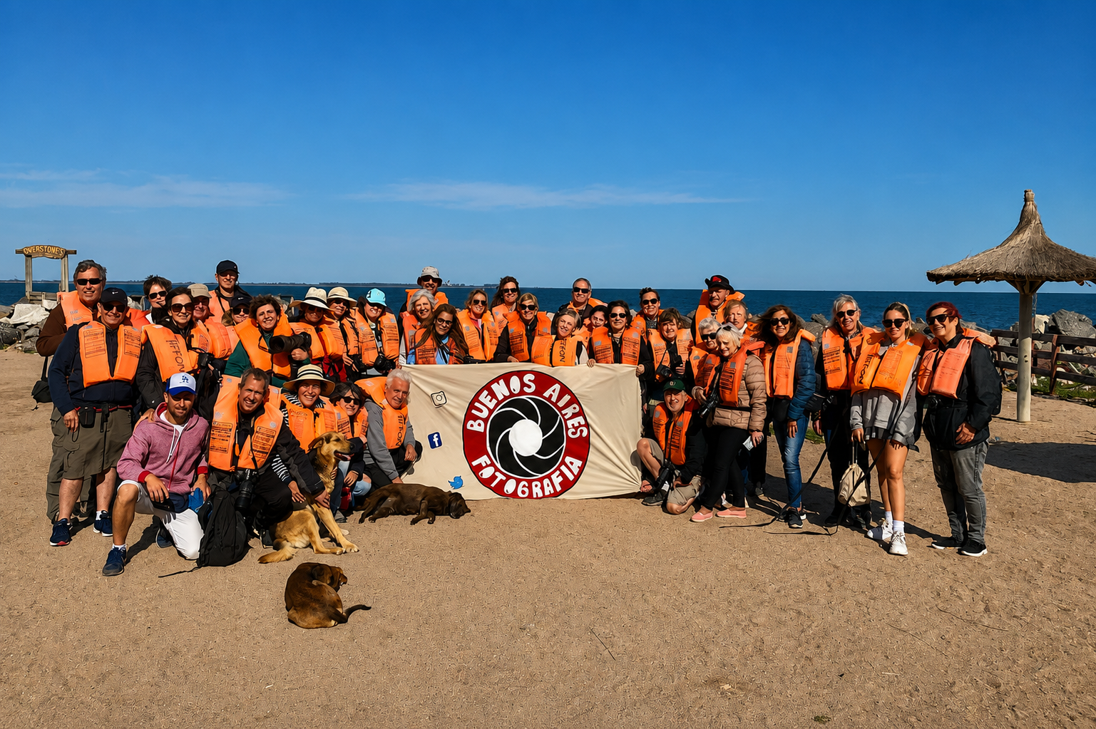 Grupo de viajeros - Miramar de Ansenuza, Córdoba